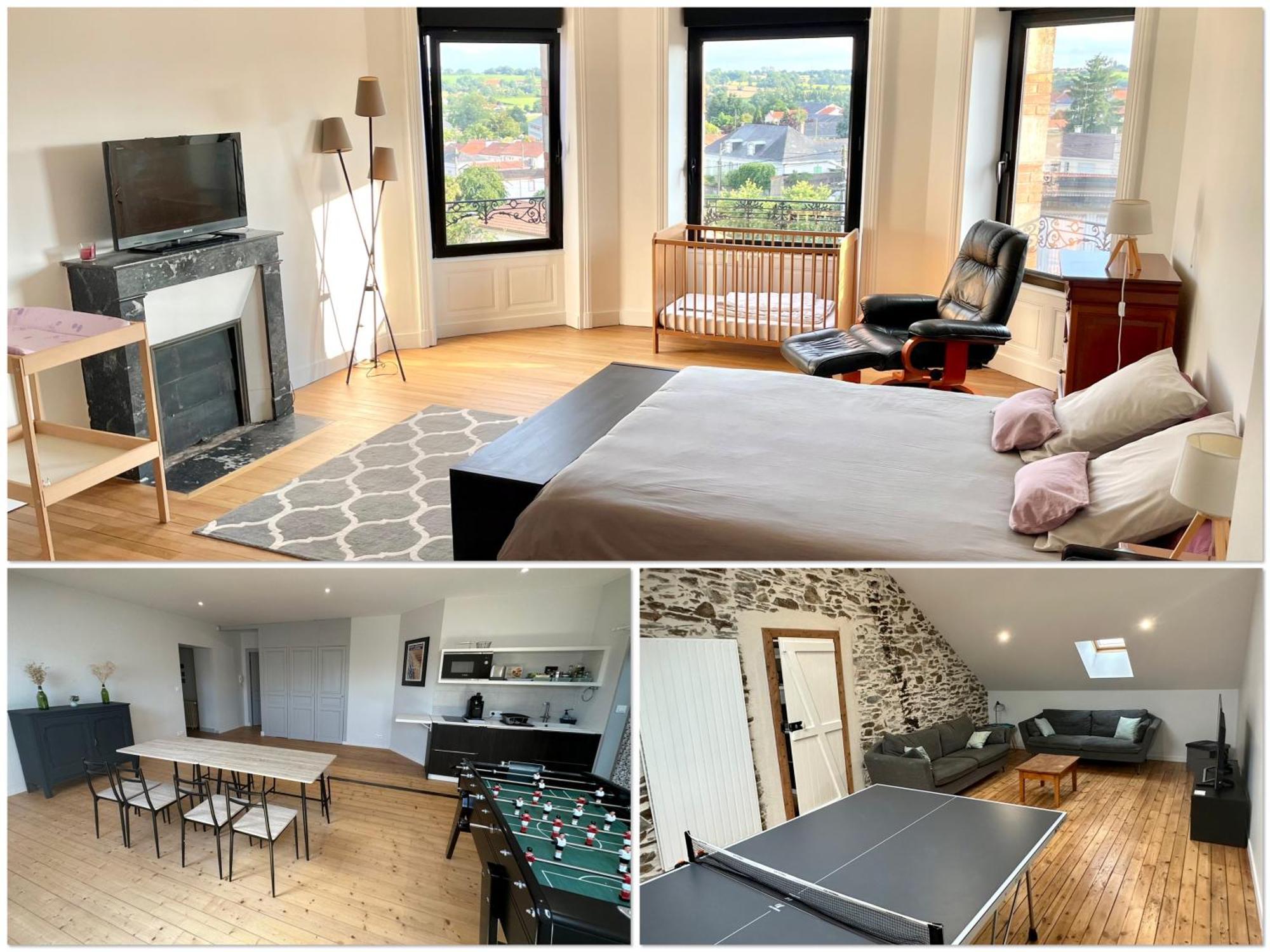 Appartement 160M2 - 2E Etage Maison De Maitre Beaupréau-en-Mauges Εξωτερικό φωτογραφία